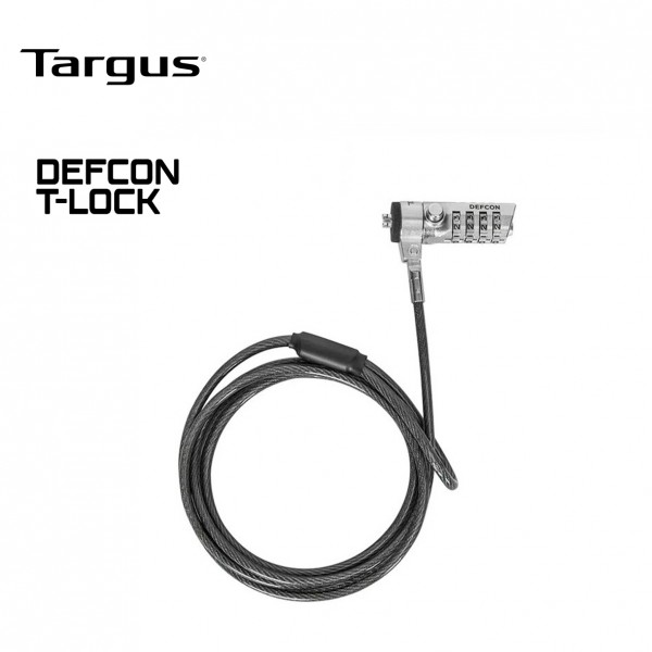 CABLE SEGURIDAD TARGUS ( ASP61LA ) DEFCON T-LOCK CLAVE 4 DIGITOS BOLSA